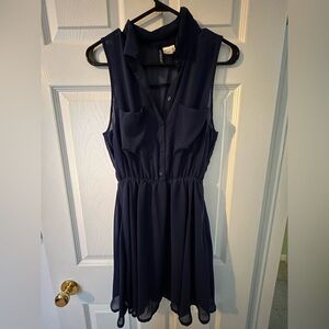 H&M flowy summer dress in blue